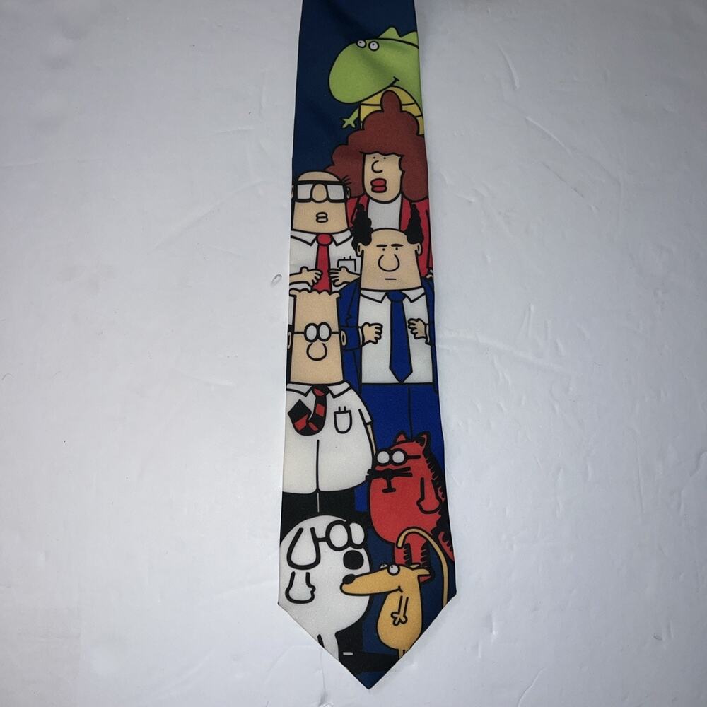 DILBERT Mens Dilbert & Gang Ralph Marlin Neck Tie